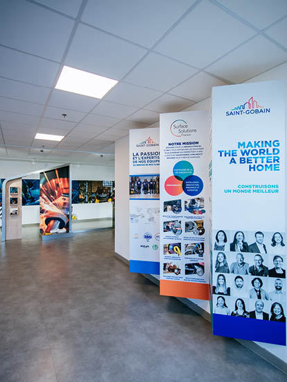 AGENCEMENT SHOWROOM SAINT-GOBAIN 