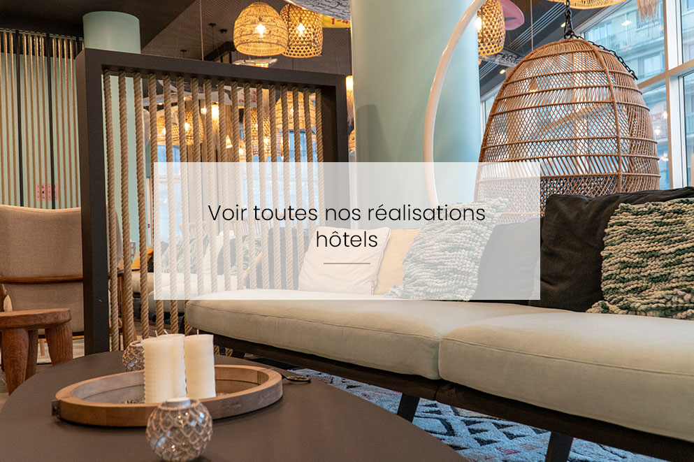 Agencement d'un espace commun d'un hôtel - hall
