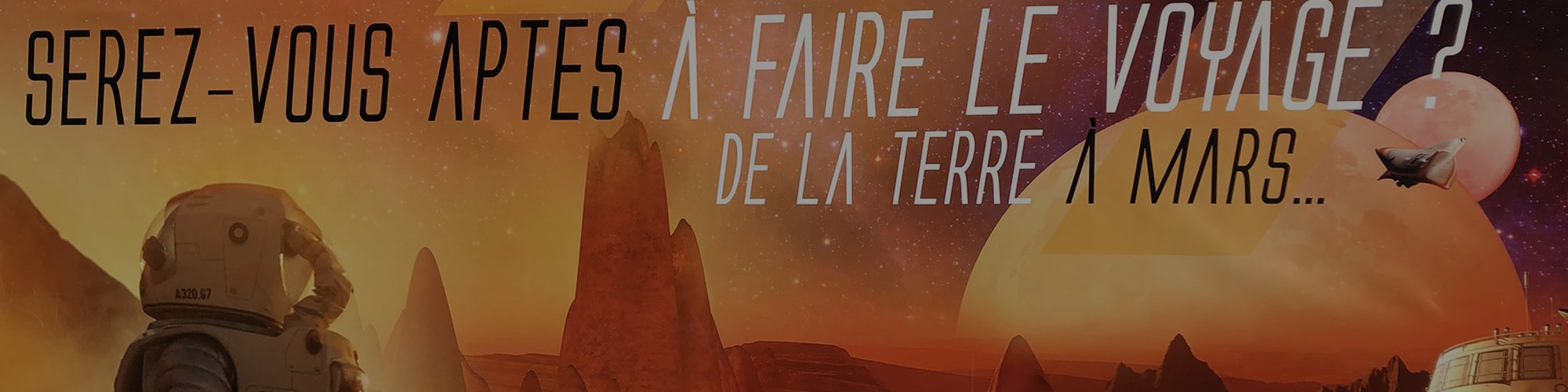 Affiche du Futuroscope : attraction Voyage sur Mars