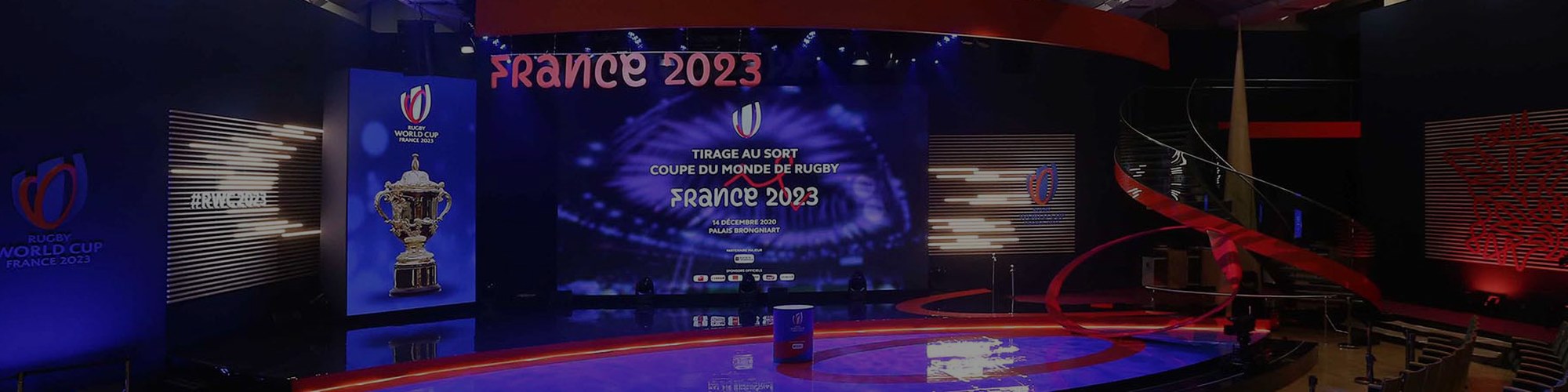 agencement plateau tirage au sort coupe du monde de Rugby 2023