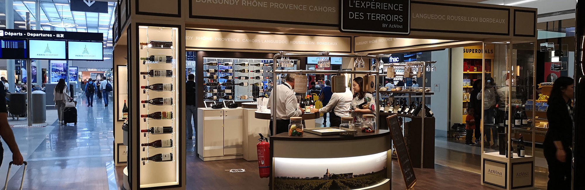agencement Pop up store AdVini  