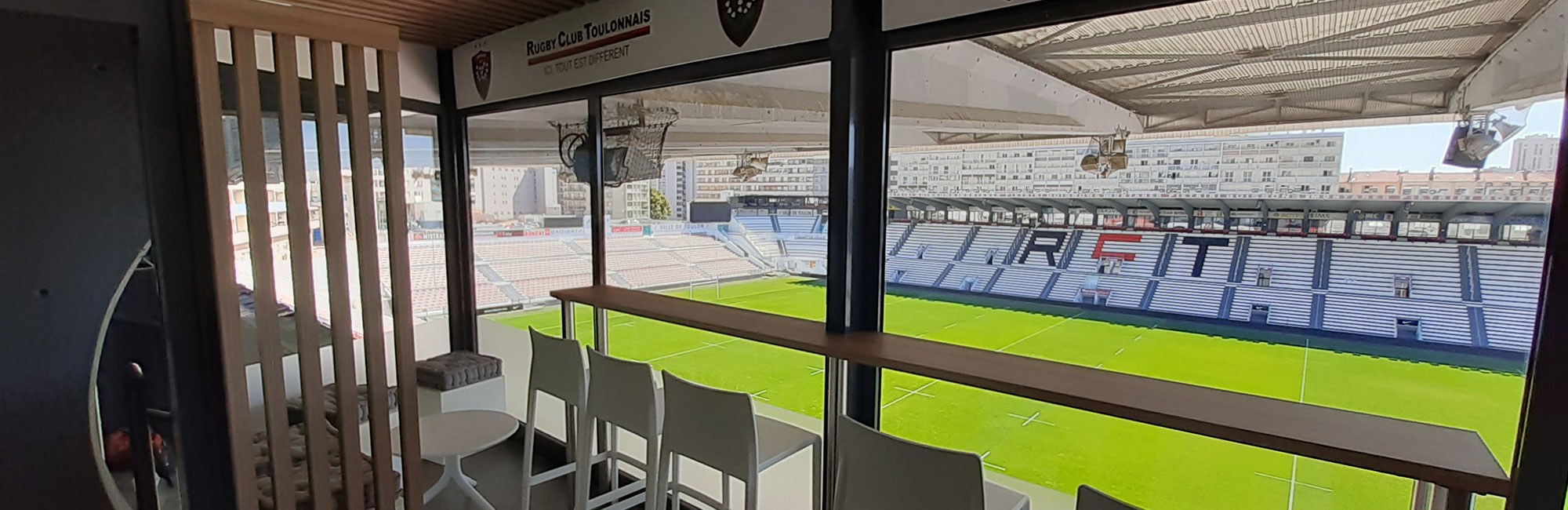 agencement Loges Stade Mayol - Rugby Club Toulonnais