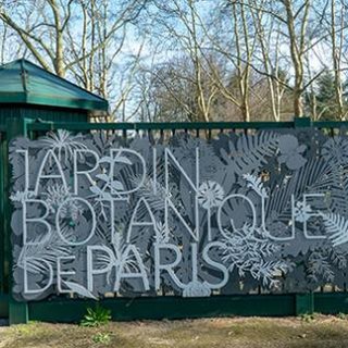 Mobilier extérieur des jardins botaniques de Paris