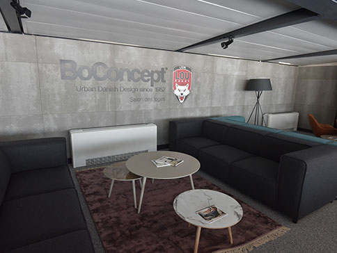 Solutions de chauffage et clim dans espace réceptif par GL events