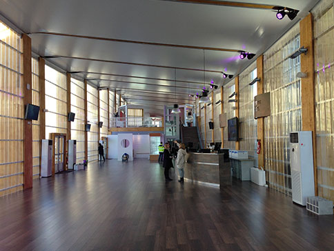 Solutions de chauffage et clim dans espace réceptif par GL events