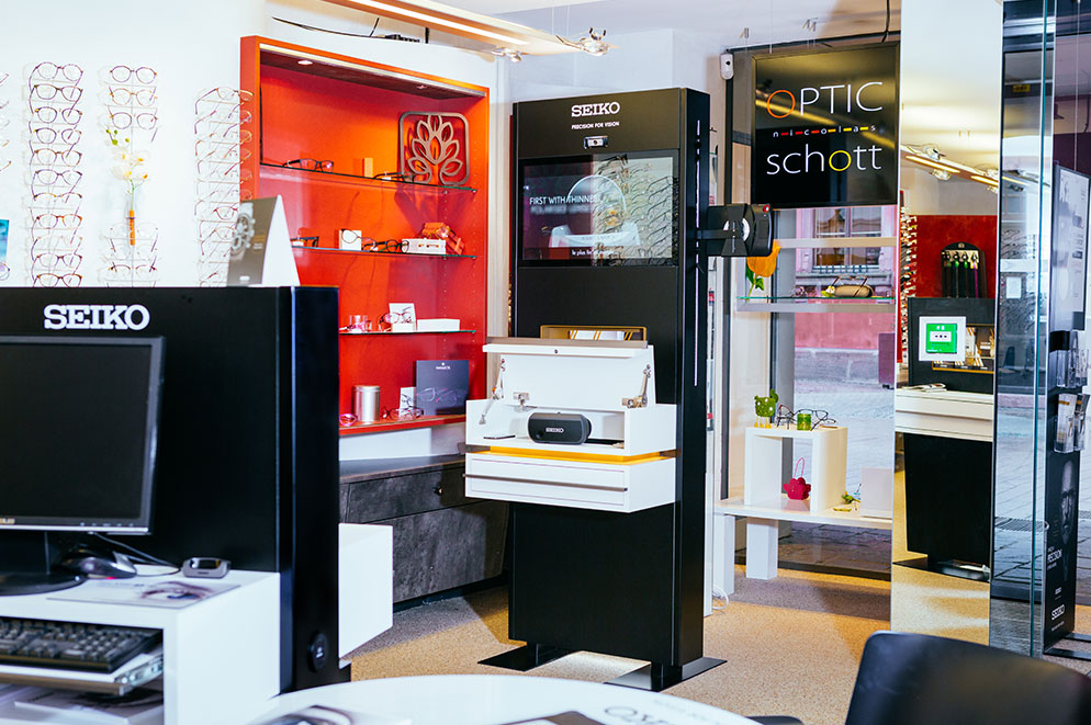 Agencement de la boutique SEIKO réalisé par GL events