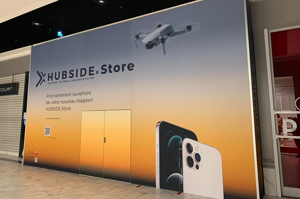 Palissade de travaux habillage signalétique  