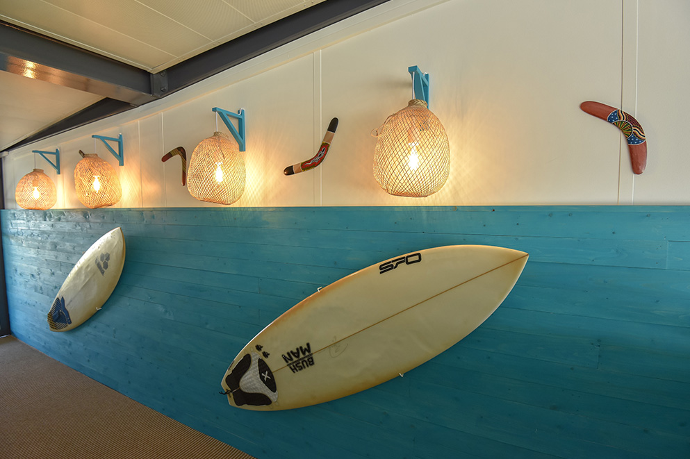 Agencement loges de stade : décoration