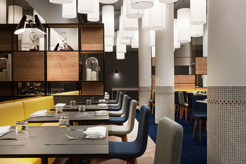 Agencement espace commun d'un hôtel : restaurant